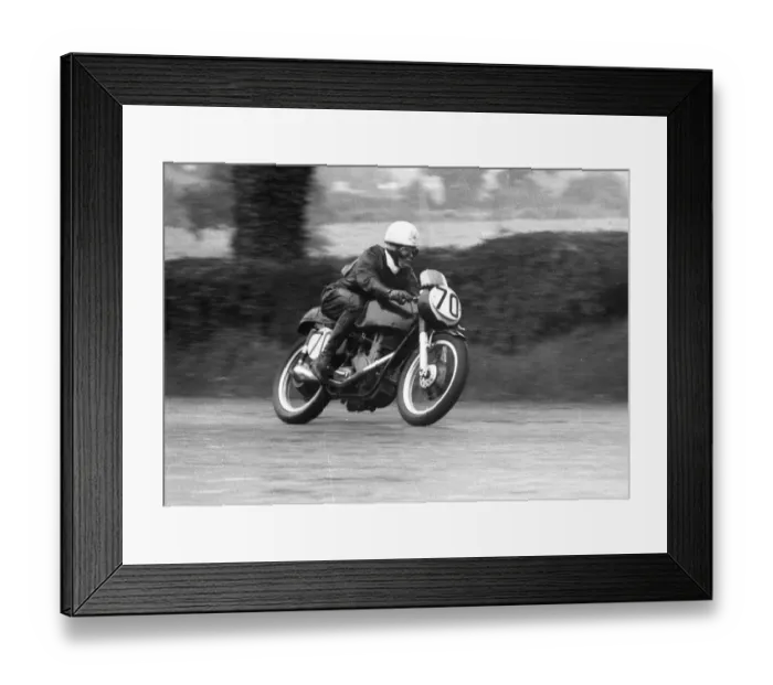 Framed Print : Carl Ward (AJS) 1961 Junior Manx Grand Prix Framed Print : Carl Ward (AJS) 1961 Junior Manx Grand Prix