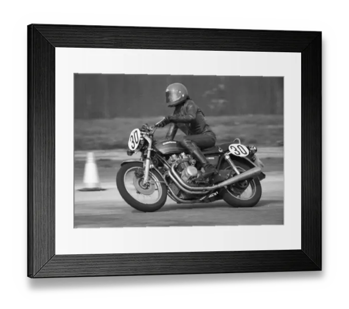 Framed Print : Dave Broadhead (Kawasaki) 1978 Jurby Airfield Framed Print : Dave Broadhead (Kawasaki) 1978 Jurby Airfield