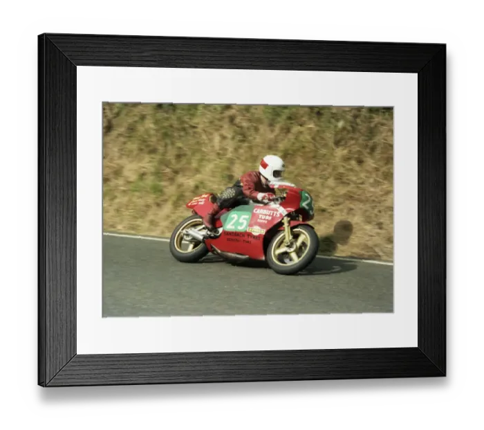 Framed Print : Peter Wakefield (Maxton) 1986 Lightweight Manx Grand Prix
