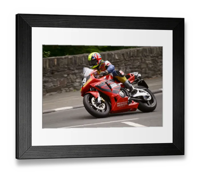 Framed Print : David Bell (Honda) 2014 Production 600 TT Framed Print : David Bell (Honda) 2014 Production 600 TT