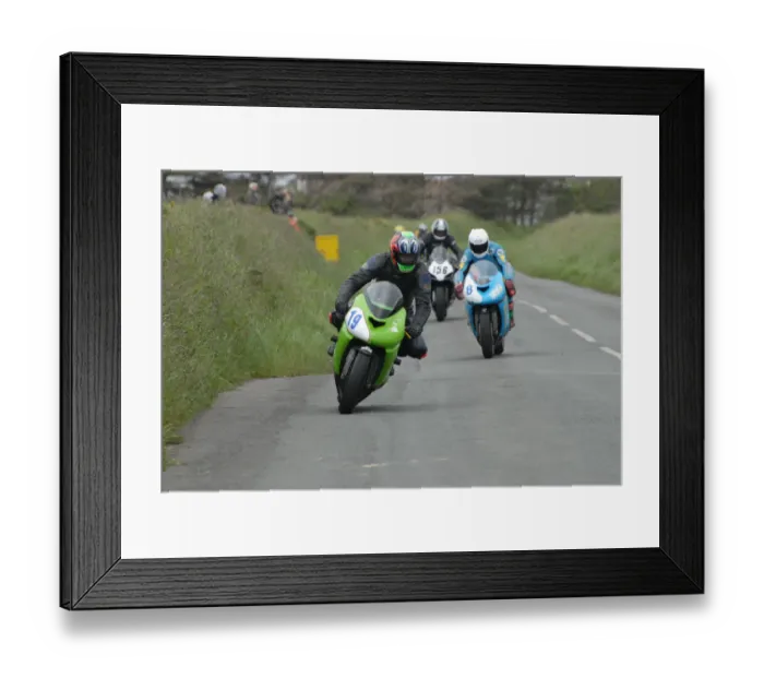 Framed Print : Adam Jones (Kawasaki) 2009 Jurby Road Framed Print : Adam Jones (Kawasaki) 2009 Jurby Road