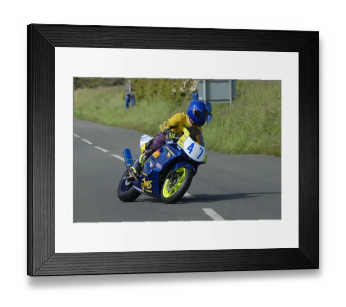 Framed Print : Dave Lawrence (Honda) 2009 Jurby Road Framed Print : Dave Lawrence (Honda) 2009 Jurby Road