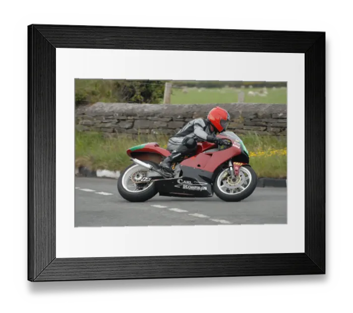 Framed Print : Dave Sells (Honda) 2009 Jurby Road Framed Print : Dave Sells (Honda) 2009 Jurby Road