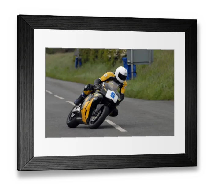 Framed Print : Callum Collister (Honda) 2009 Jurby Road Framed Print : Callum Collister (Honda) 2009 Jurby Road