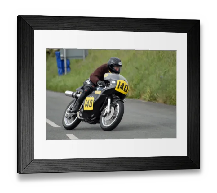 Framed Print : Ed Poole (Norton) 2009 Jurby Road