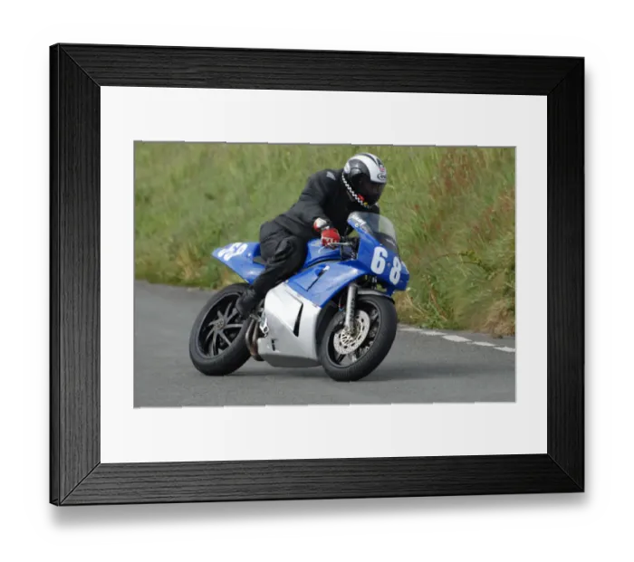 Framed Print : Jimmy Creer (Honda) 2009 Jurby Road Framed Print : Jimmy Creer (Honda) 2009 Jurby Road