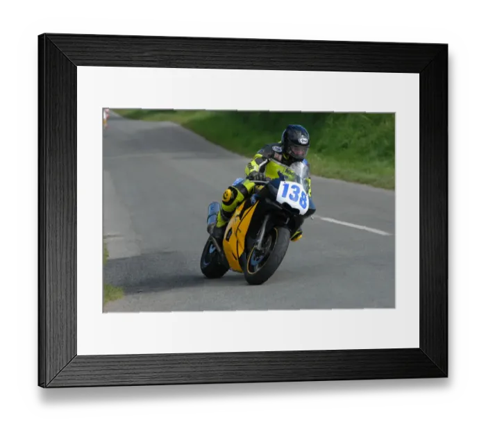 Framed Print : Andrew Kneale (Yamaha) 2007 Jurby Road Framed Print : Andrew Kneale (Yamaha) 2007 Jurby Road