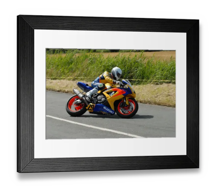 Framed Print : Ryan McKay (Suzuki) 2010 Jurby Road Framed Print : Ryan McKay (Suzuki) 2010 Jurby Road