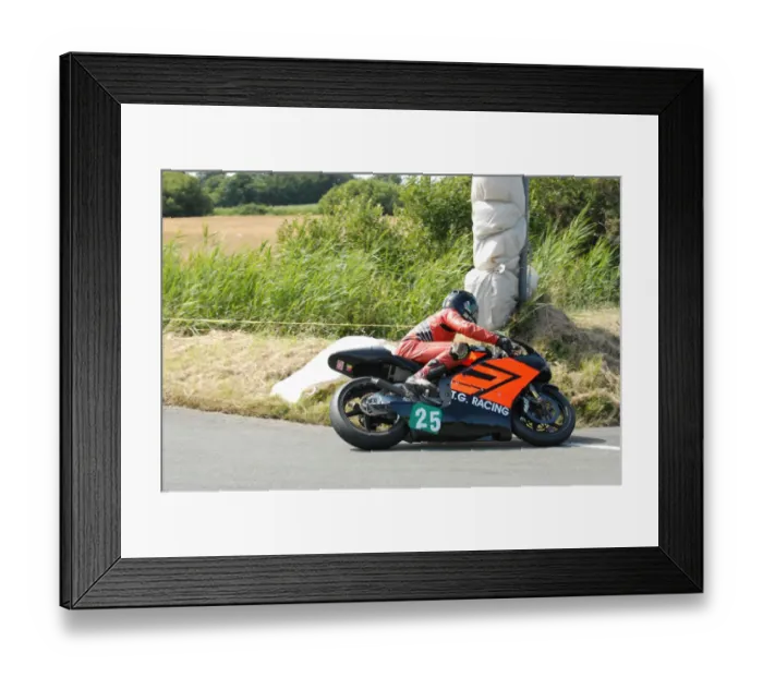 Framed Print : Dan Sayle (Honda) 2010 Jurby Road Framed Print : Dan Sayle (Honda) 2010 Jurby Road
