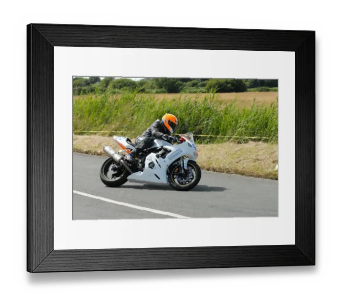 Framed Print : Brian Purdy (Honda) 2010 Jurby Road Framed Print : Brian Purdy (Honda) 2010 Jurby Road