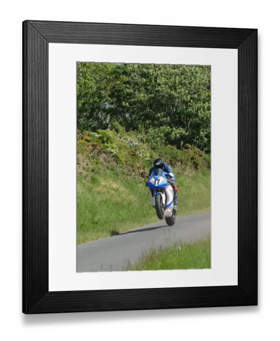 Framed Print : Chris Heath (Honda) 2007 Jurby Road