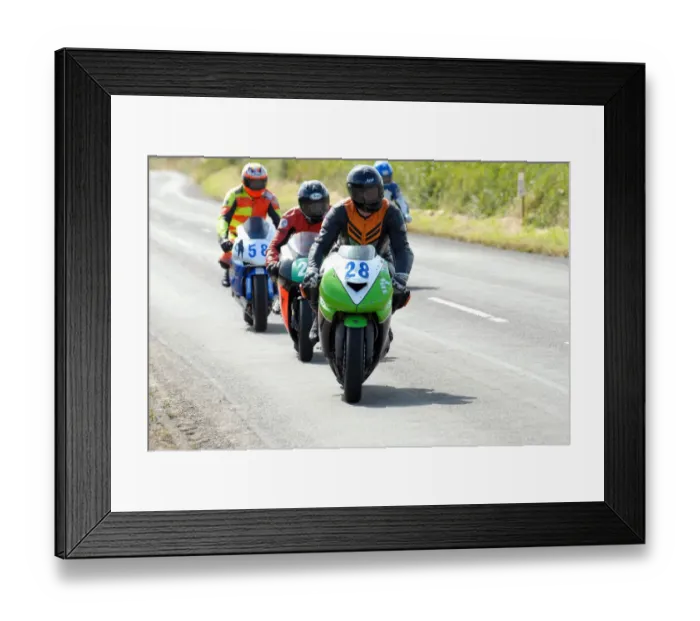 Framed Print : Keith McKay (Kawasaki) 2010 Jurby Road Framed Print : Keith McKay (Kawasaki) 2010 Jurby Road