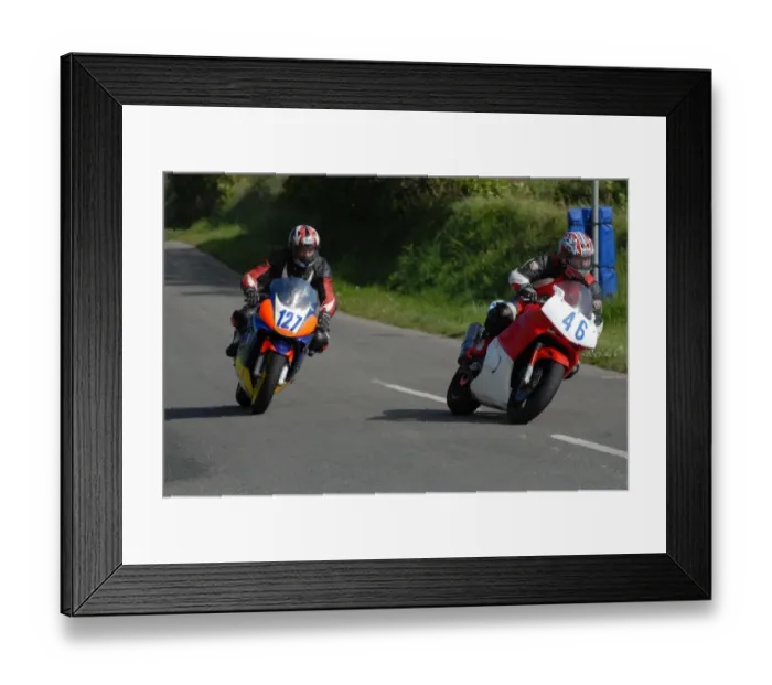Framed Print : John Hulley (46) and Anthony Redmond (Honda) 2007 Jurby Road Framed Print : John Hulley (46) and Anthony Redmond (Honda) 2007 Jurby Road