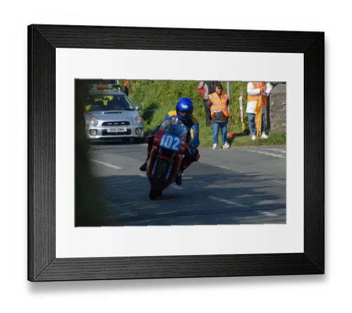 Framed Print : Neil Wood (Honda) 2007 Jurby Road Framed Print : Neil Wood (Honda) 2007 Jurby Road