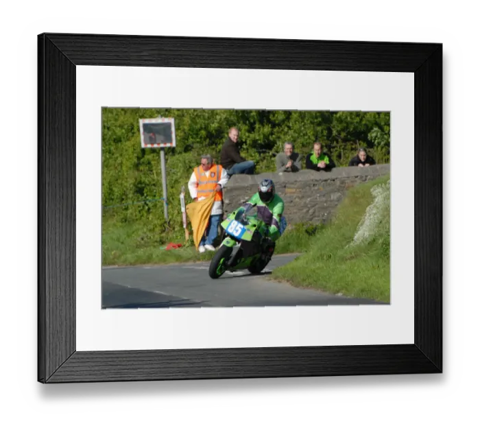 Framed Print : Dave Clarke (Kawasaki) 2007 Jurby Road Framed Print : Dave Clarke (Kawasaki) 2007 Jurby Road