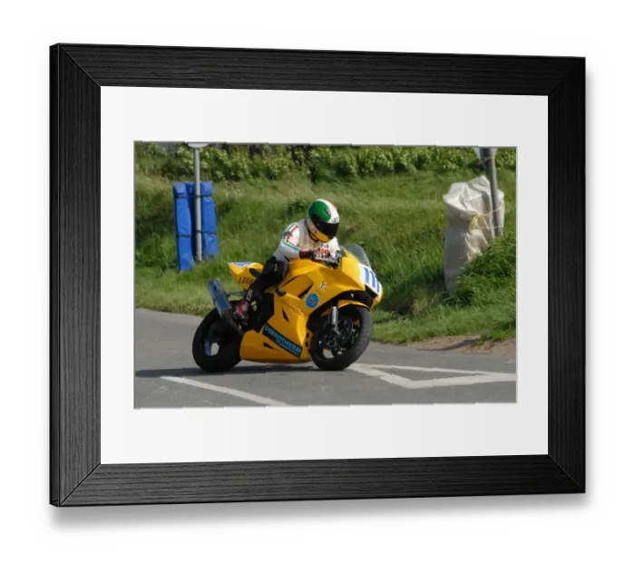 Framed Print : Kevin Murphy (Triumph) 2007 Jurby Road Framed Print : Kevin Murphy (Triumph) 2007 Jurby Road