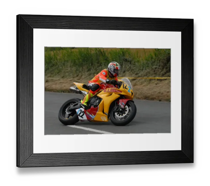 Framed Print : Alan Jackson (Suzuki) 2009 Jurby Road Framed Print : Alan Jackson (Suzuki) 2009 Jurby Road