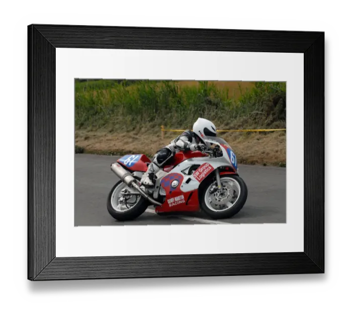 Framed Print : Wayne Martin (Yamaha) 2009 Jurby Road Framed Print : Wayne Martin (Yamaha) 2009 Jurby Road