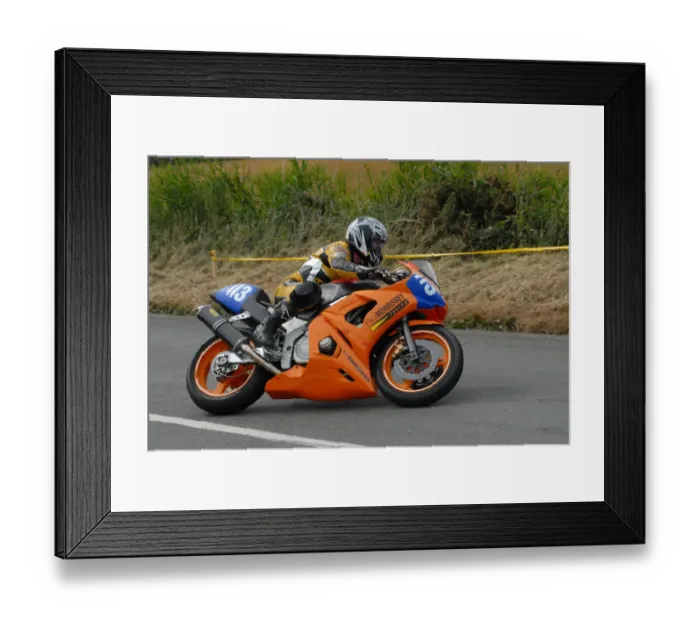 Framed Print : Carolynn Sells (Yamaha) 2009 Jurby Road Framed Print : Carolynn Sells (Yamaha) 2009 Jurby Road