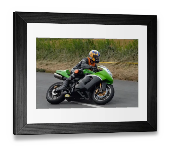 Framed Print : Keith McKay (Kawasaki) 2009 Jurby Road Framed Print : Keith McKay (Kawasaki) 2009 Jurby Road