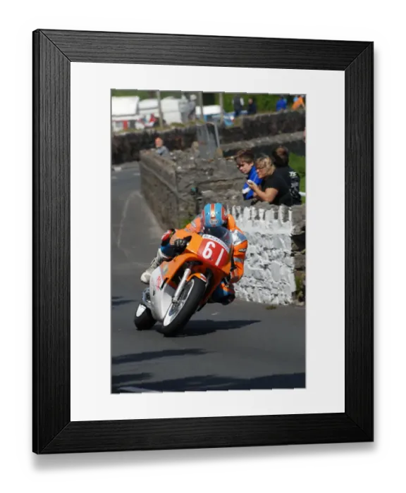 Framed Print : Roy Richardson (Yamaha) 2010 Pre TT Classic
