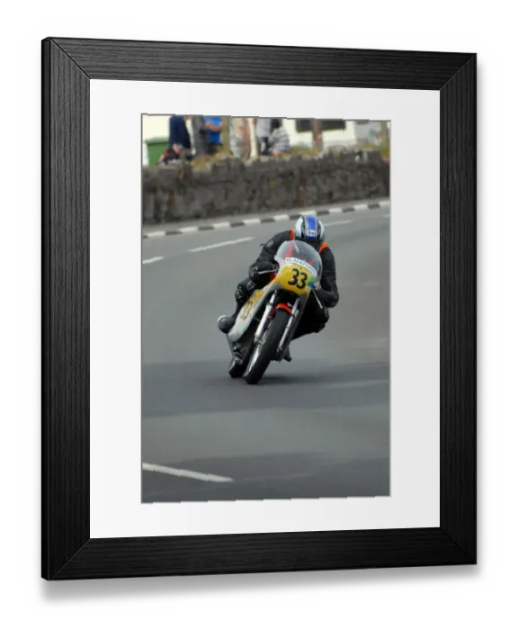 Framed Print : Eric Ammann (Honda) 2010 Pre TT Classic