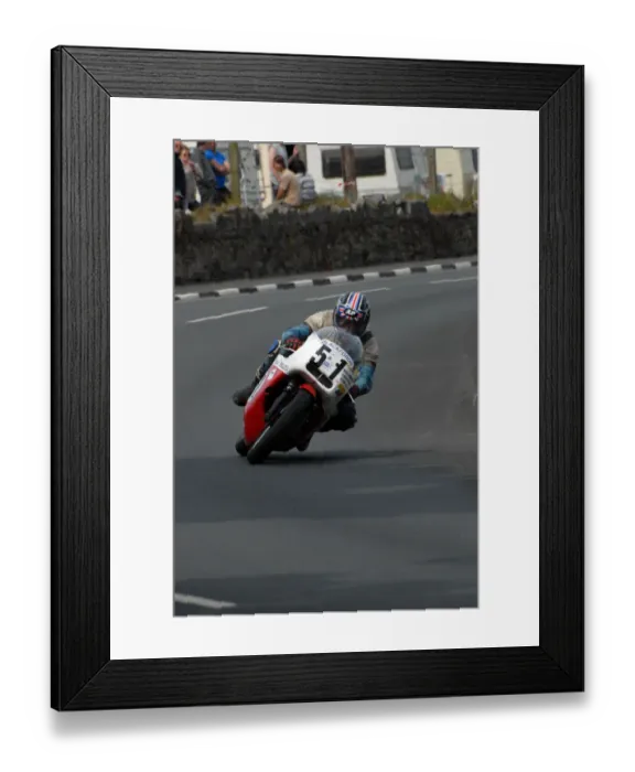 Framed Print : Alan Phillips (Rob North BSA) 2010 Pre TT Classic