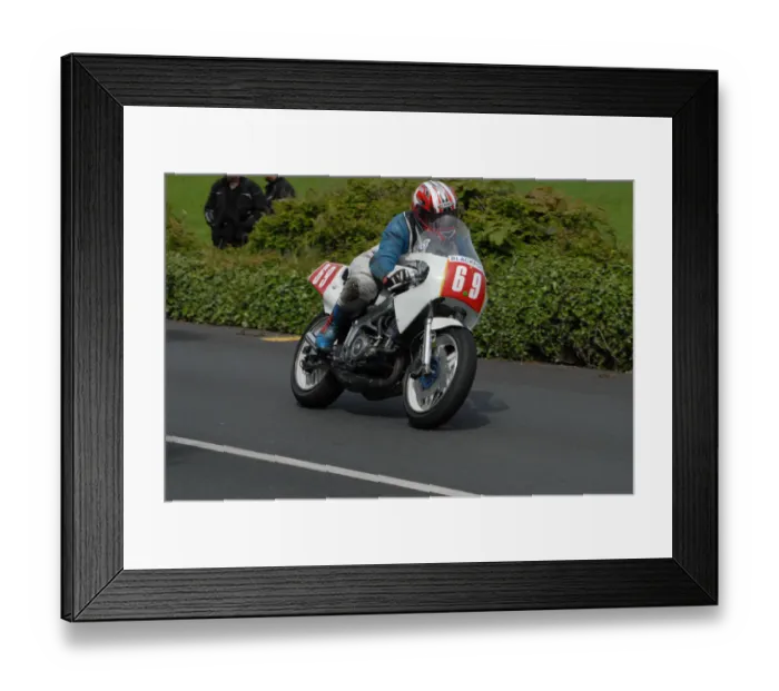 Framed Print : Gordon Morss (Spondon Yamaha) 2010 Pre TT Classic