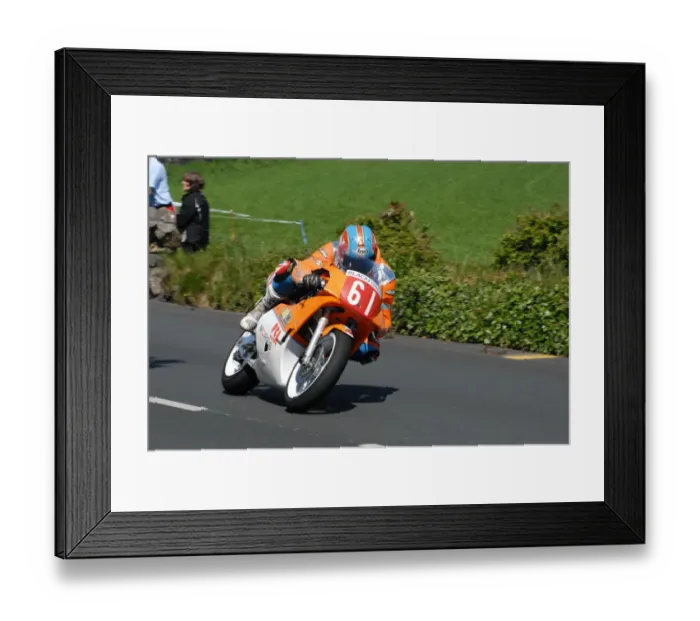 Framed Print : Roy Richardson (Yamaha) 2010 Pre TT Classic Framed Print : Roy Richardson (Yamaha) 2010 Pre TT Classic