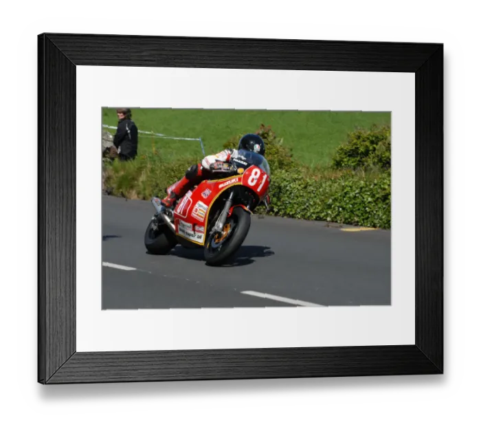 Framed Print : Guy Martin (Suzuki) 2010 Pre TT Classic