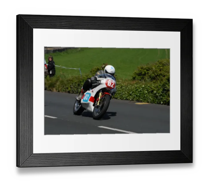Framed Print : Watty Brown (Harris Yamaha) 2010 Pre TT Classic Framed Print : Watty Brown (Harris Yamaha) 2010 Pre TT Classic
