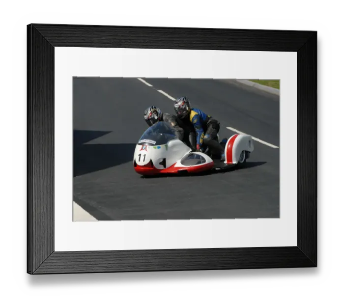 Framed Print : Wally Saunders & Eddie Kiff (BMW) 2010 Pre TT Classic Framed Print : Wally Saunders & Eddie Kiff (BMW) 2010 Pre TT Classic