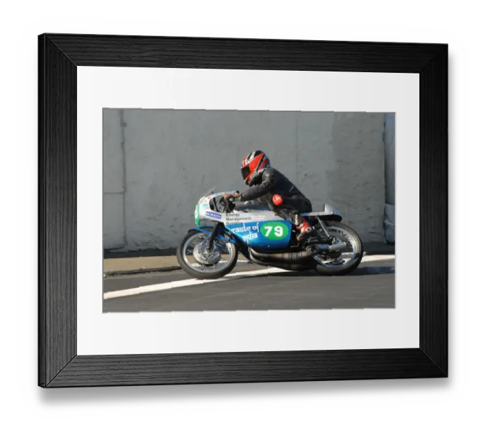 Framed Print : Roger Jones (Suzuki) 2010 pre Classic TT Framed Print : Roger Jones (Suzuki) 2010 pre Classic TT