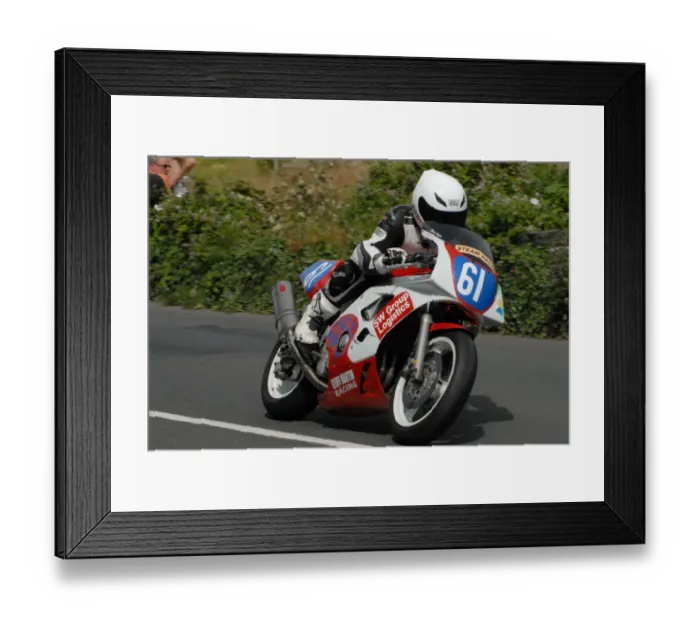 Framed Print : Wayne Martin (Triumph) 2009 Southern 100