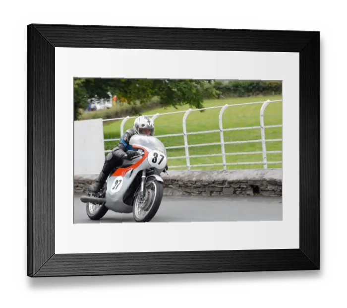Framed Print : Thierry Muller (Honda) 2011 Junior Classic Manx Grand Prix Framed Print : Thierry Muller (Honda) 2011 Junior Classic Manx Grand Prix