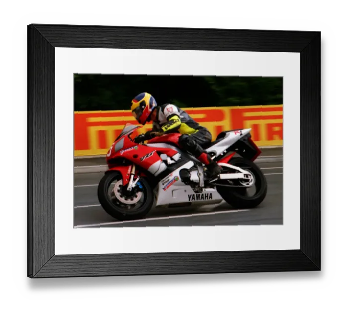 Framed Print : Robert A Price (Yamaha) 1999 Production TT Framed Print : Robert A Price (Yamaha) 1999 Production TT