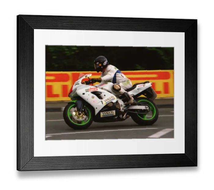 Framed Print : Robert J Price (Kawasaki) 1999 Production TT Framed Print : Robert J Price (Kawasaki) 1999 Production TT