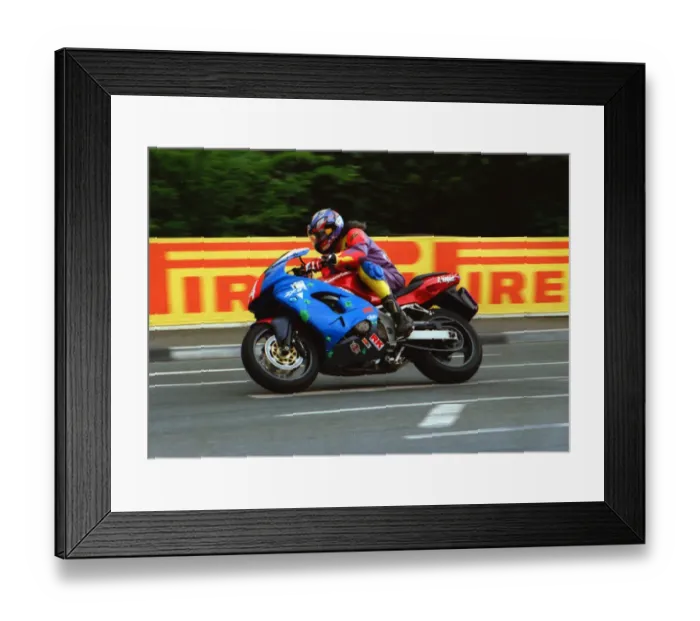 Framed Print : Wade Boyd (Kawasaki) 1999 Production TT Framed Print : Wade Boyd (Kawasaki) 1999 Production TT