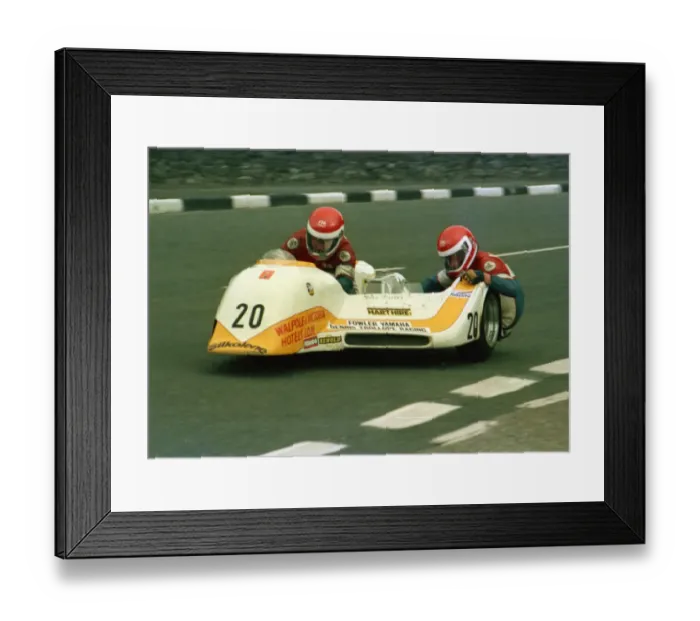 Framed Print : Mick Burcombe & Steve Parker (Ireson Yamaha) 1986 Sidecar TT Framed Print : Mick Burcombe & Steve Parker (Ireson Yamaha) 1986 Sidecar TT