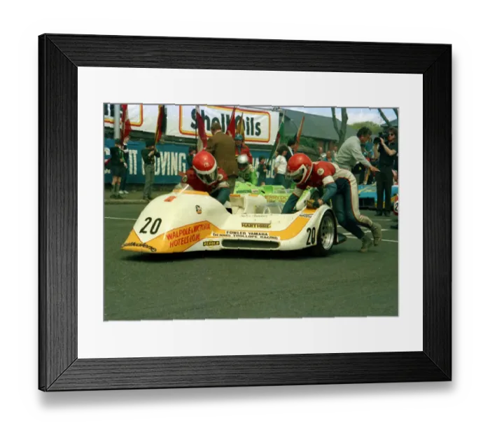 Framed Print : Mick Burcombe & Steve Parker (Ireson Yamaha) 1986 Sidecar TT Framed Print : Mick Burcombe & Steve Parker (Ireson Yamaha) 1986 Sidecar TT