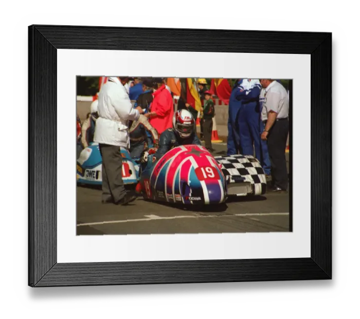 Framed Print : Tony Baker & Scott Parnell (Baker Yamaha) 1999 Sidecar TT Framed Print : Tony Baker & Scott Parnell (Baker Yamaha) 1999 Sidecar TT