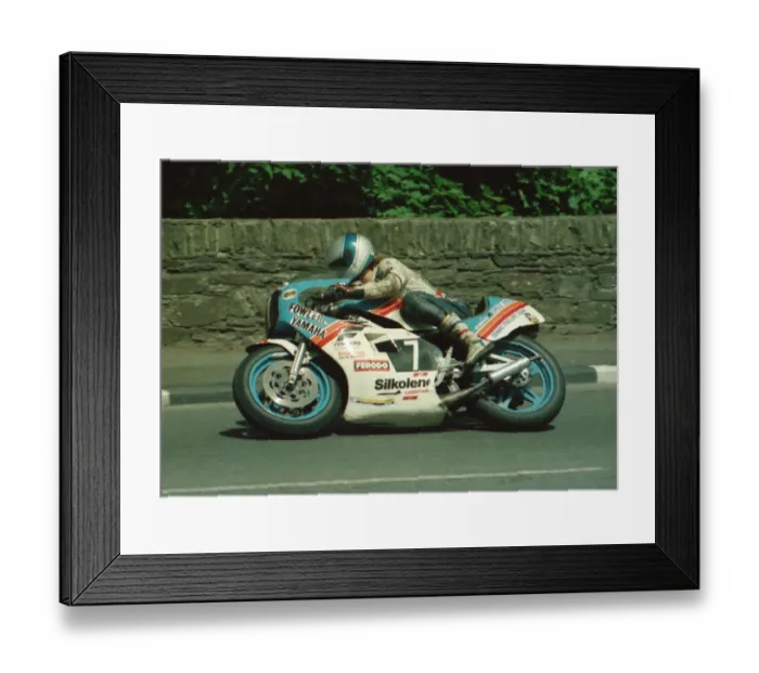 Framed Print : Steve Williams (Yamaha) 1986 Formula 2 TT Framed Print : Steve Williams (Yamaha) 1986 Formula 2 TT