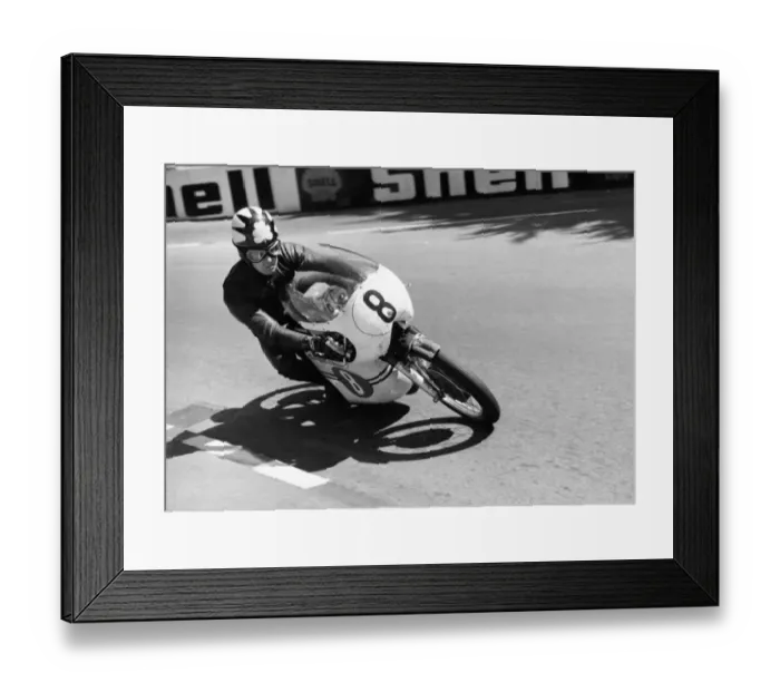 Framed Print : Tommy Robb (Bultaco) 1968 Lightweight TT Framed Print : Tommy Robb (Bultaco) 1968 Lightweight TT