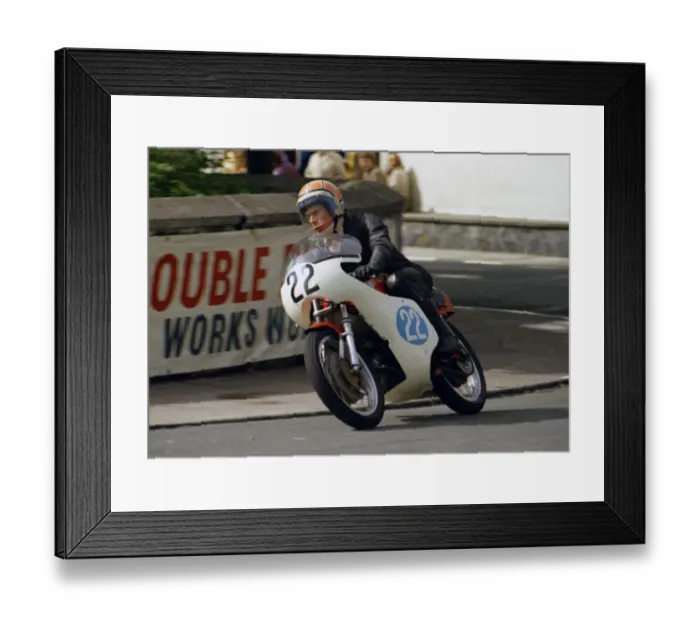 Framed Print : Geoff Taylor (Aermacchi) 1974 Junior Manx Grand Prix Framed Print : Geoff Taylor (Aermacchi) 1974 Junior Manx Grand Prix