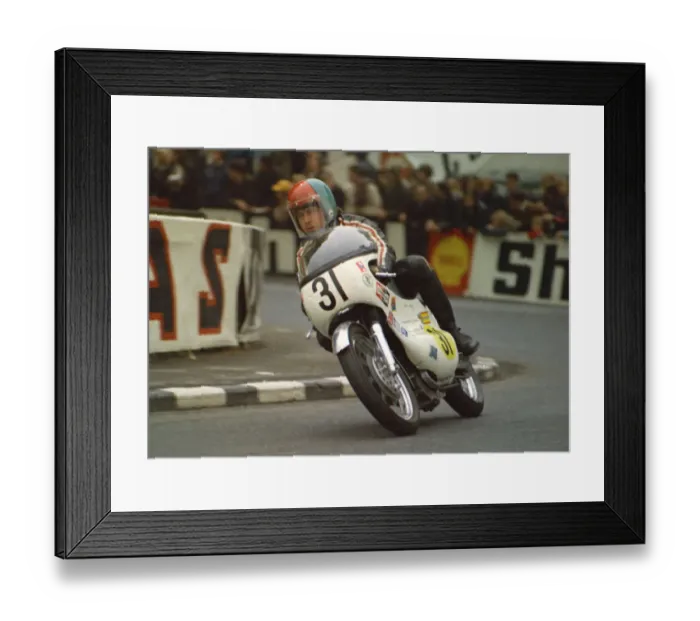 Framed Print : Geoff Barry (Matchless) 1971 Senior TT Framed Print : Geoff Barry (Matchless) 1971 Senior TT
