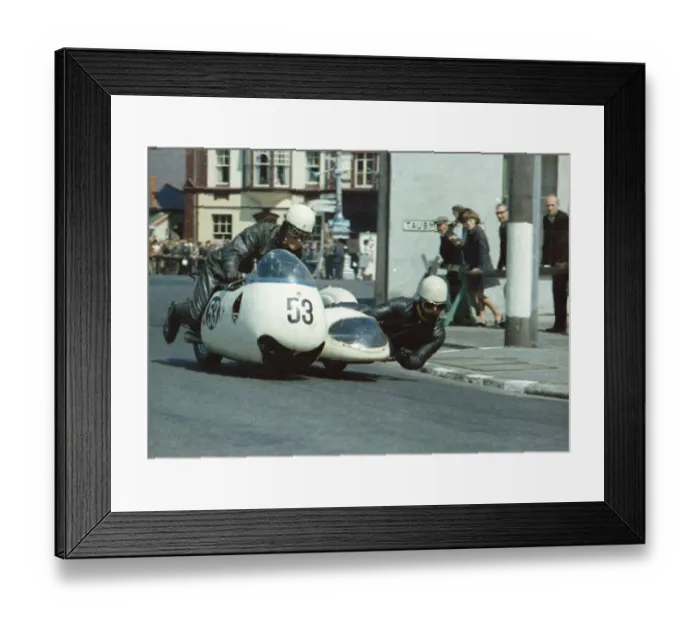 Framed Print : Ron Smith & J Wilson (Triumph) 1967 Sidecar TT Framed Print : Ron Smith & J Wilson (Triumph) 1967 Sidecar TT