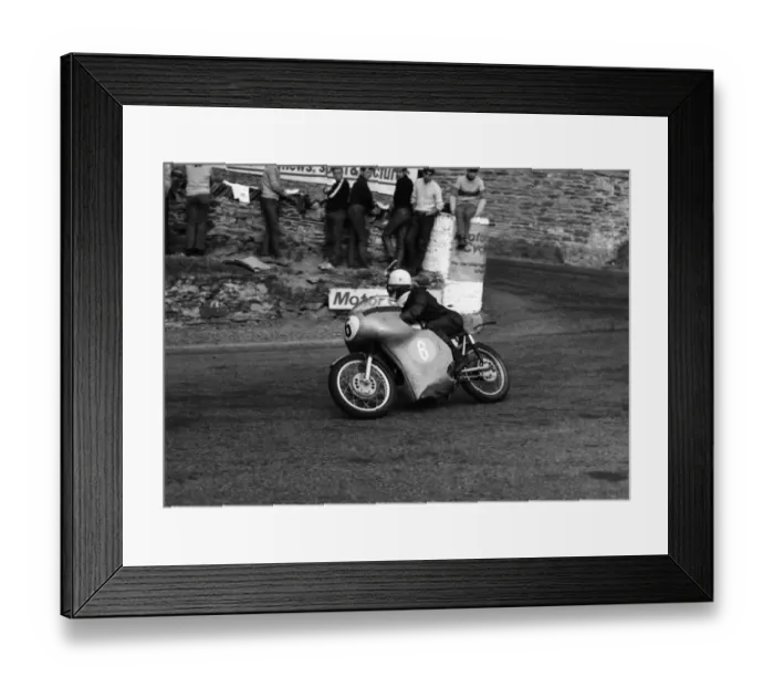 Framed Print : Mick Collins (AJS) 1969 Junior Manx Grand Prix Framed Print : Mick Collins (AJS) 1969 Junior Manx Grand Prix