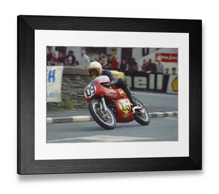 Framed Print : Dave Rees (Drixton Aermacchi) 1974 Senior Manx Grand Prix Framed Print : Dave Rees (Drixton Aermacchi) 1974 Senior Manx Grand Prix