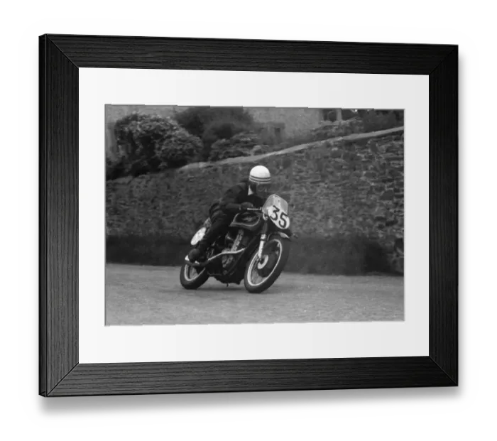 Framed Print : Arnold Jones (AJS) 1957 Junior TT Framed Print : Arnold Jones (AJS) 1957 Junior TT