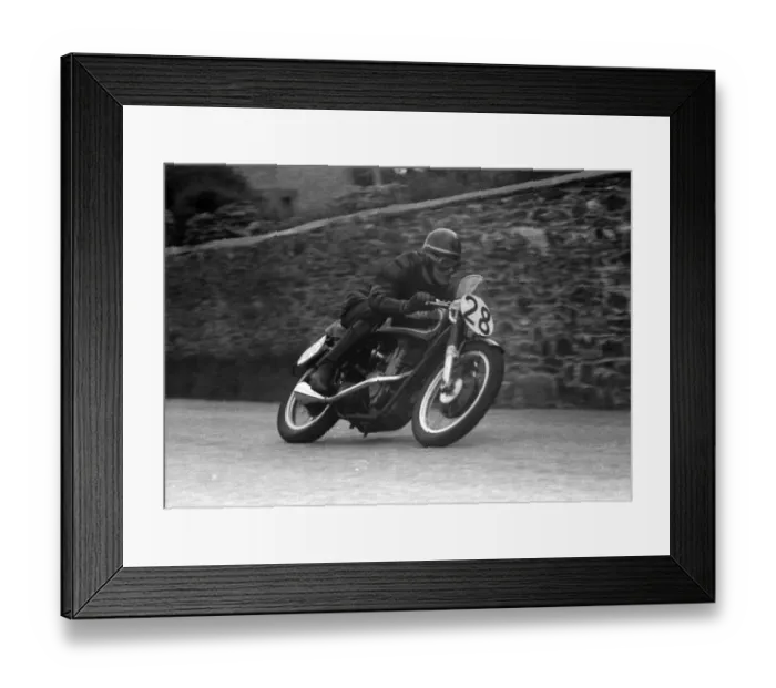 Framed Print : Owen Greenwood (AJS) 1957 Junior TT Framed Print : Owen Greenwood (AJS) 1957 Junior TT